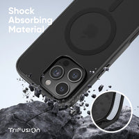 FLOLAB Surtect Tri-Fusion Magnetic for iPhone 16 Series Phone Case Surtect Translucent Black
